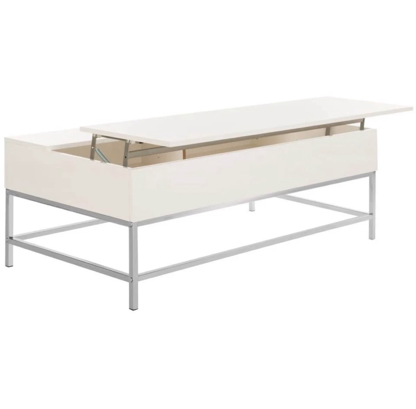 White Lift-Top Coffee Table - photo 3