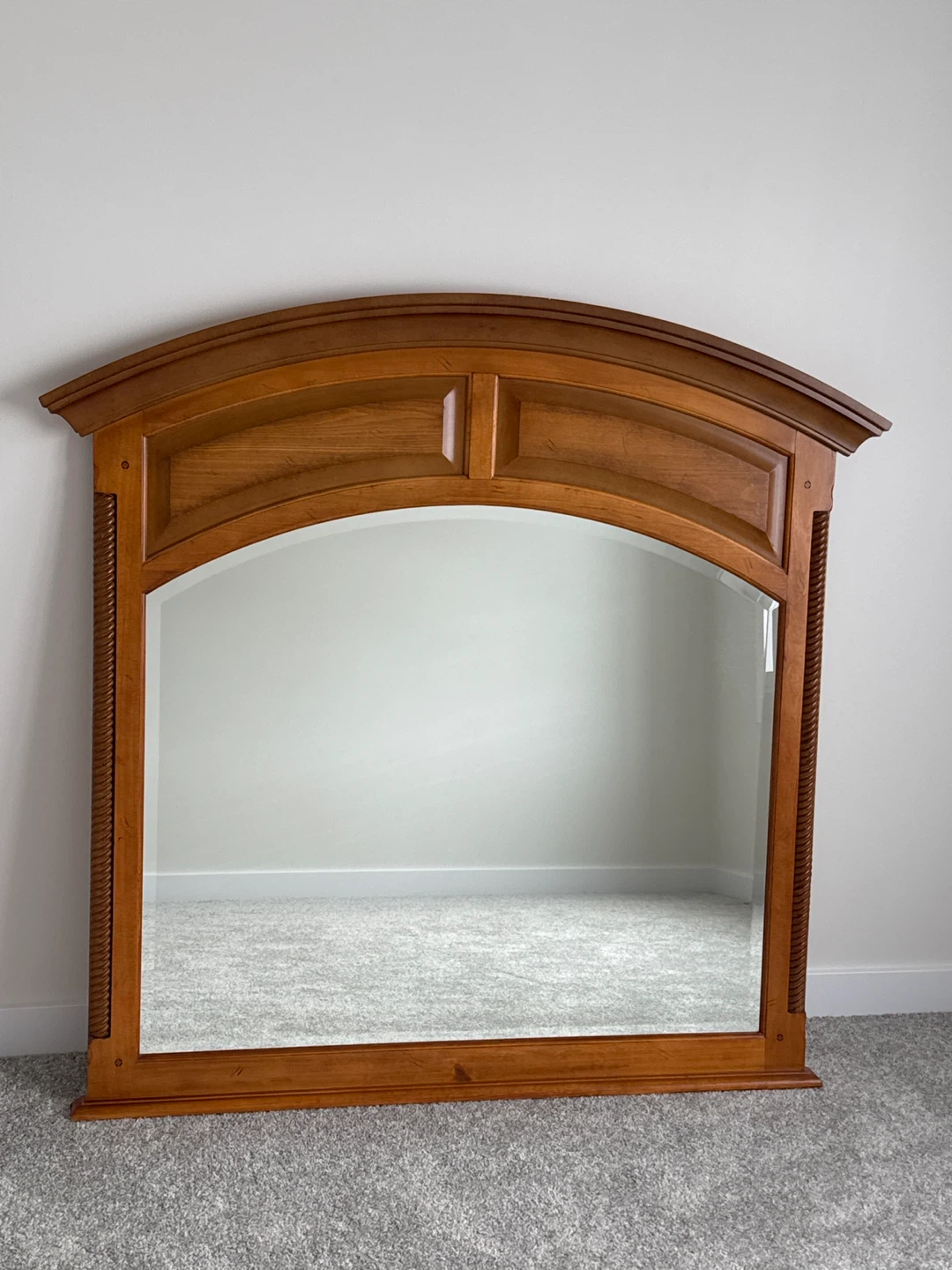Arched Wood Mirror