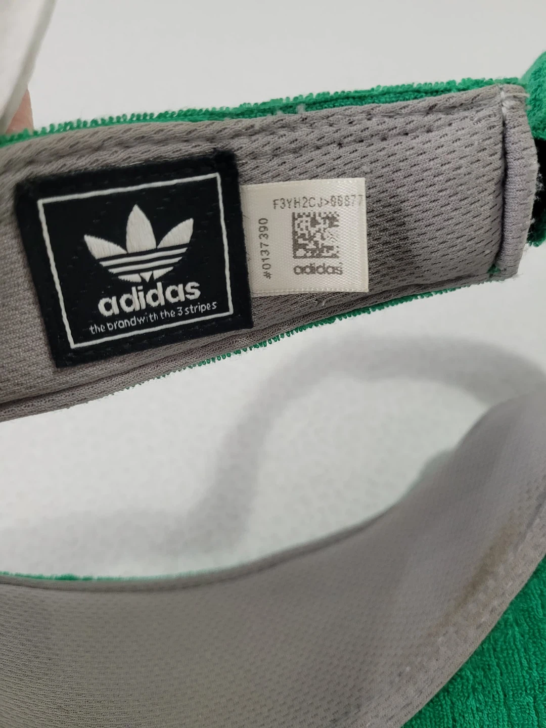 Adidas Green Terry Cloth Visor Hat - photo 2