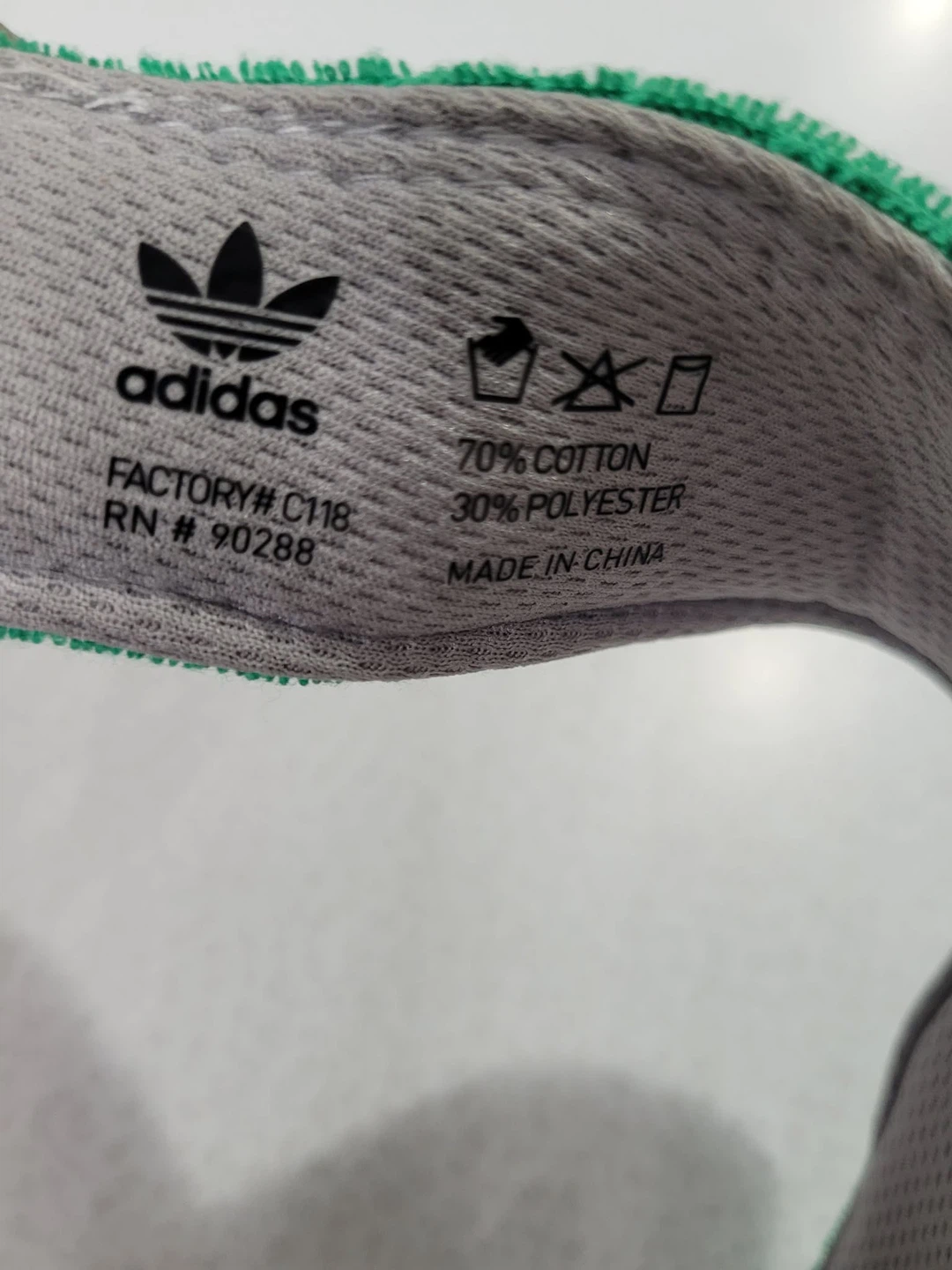 Adidas Green Terry Cloth Visor Hat - photo 3