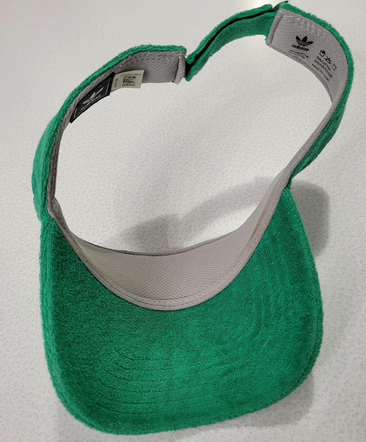 Adidas Green Terry Cloth Visor Hat - photo 4