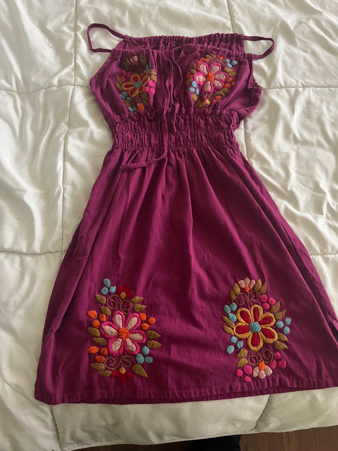Embroidered Bohemian Dress