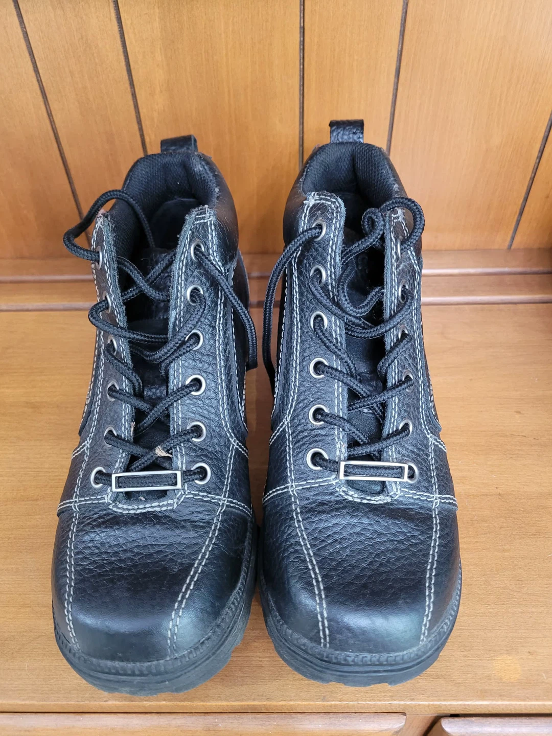 Milwaukee Motorcycle Clothing Co. Black Leather Boots Size 7.5B - photo 2