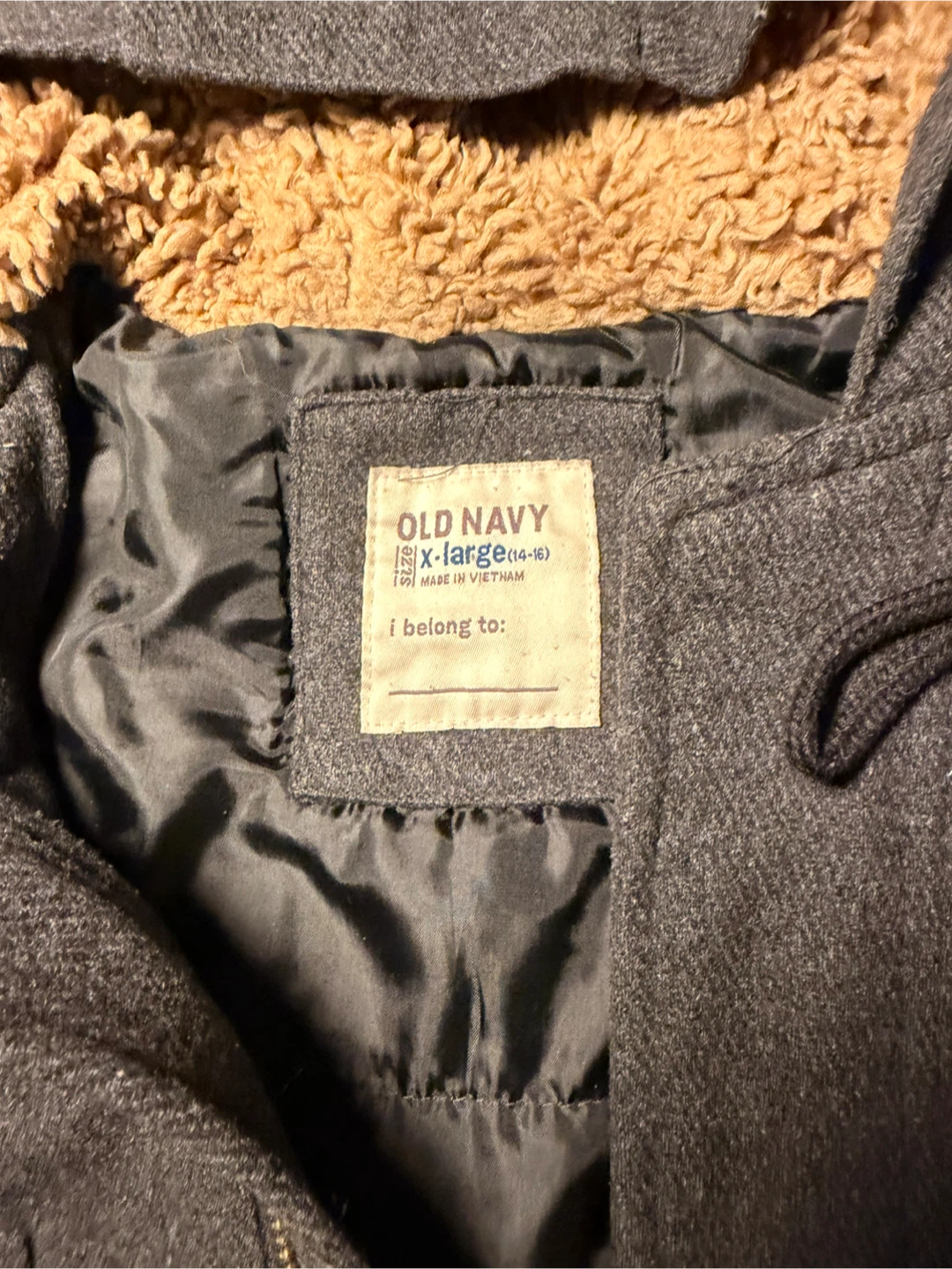 Old Navy   Grey Toggle Coat - XL (14-16) - photo 2