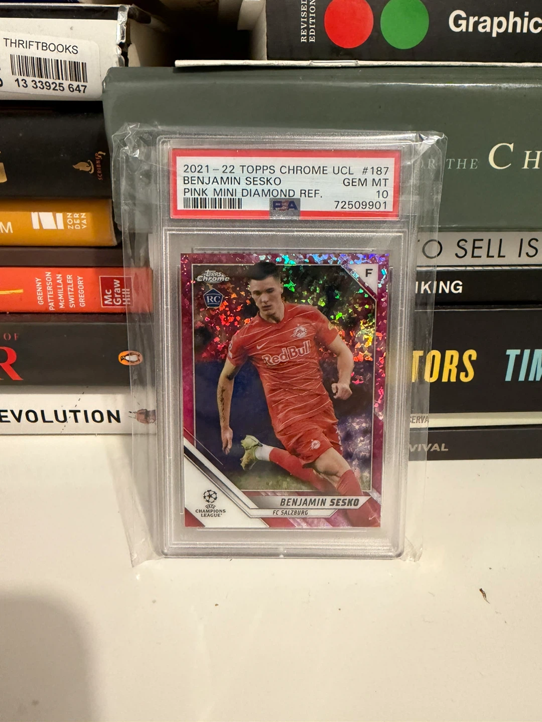 2021-22 Topps Chrome Ucl Benjamin Sesko Gem Mint Card