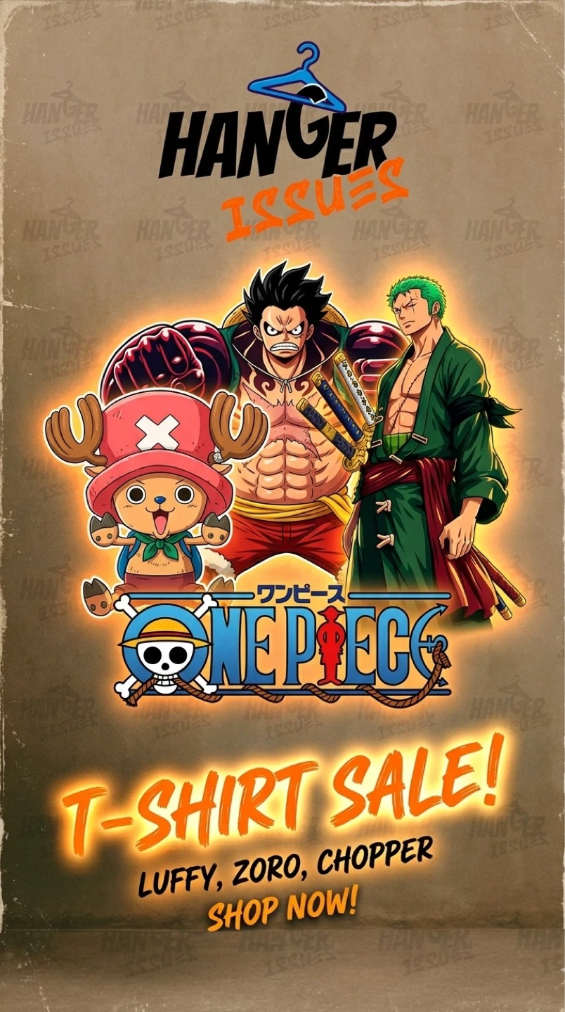 One Piece T-Shirt - Luffy, Zoro, Chopper Designs