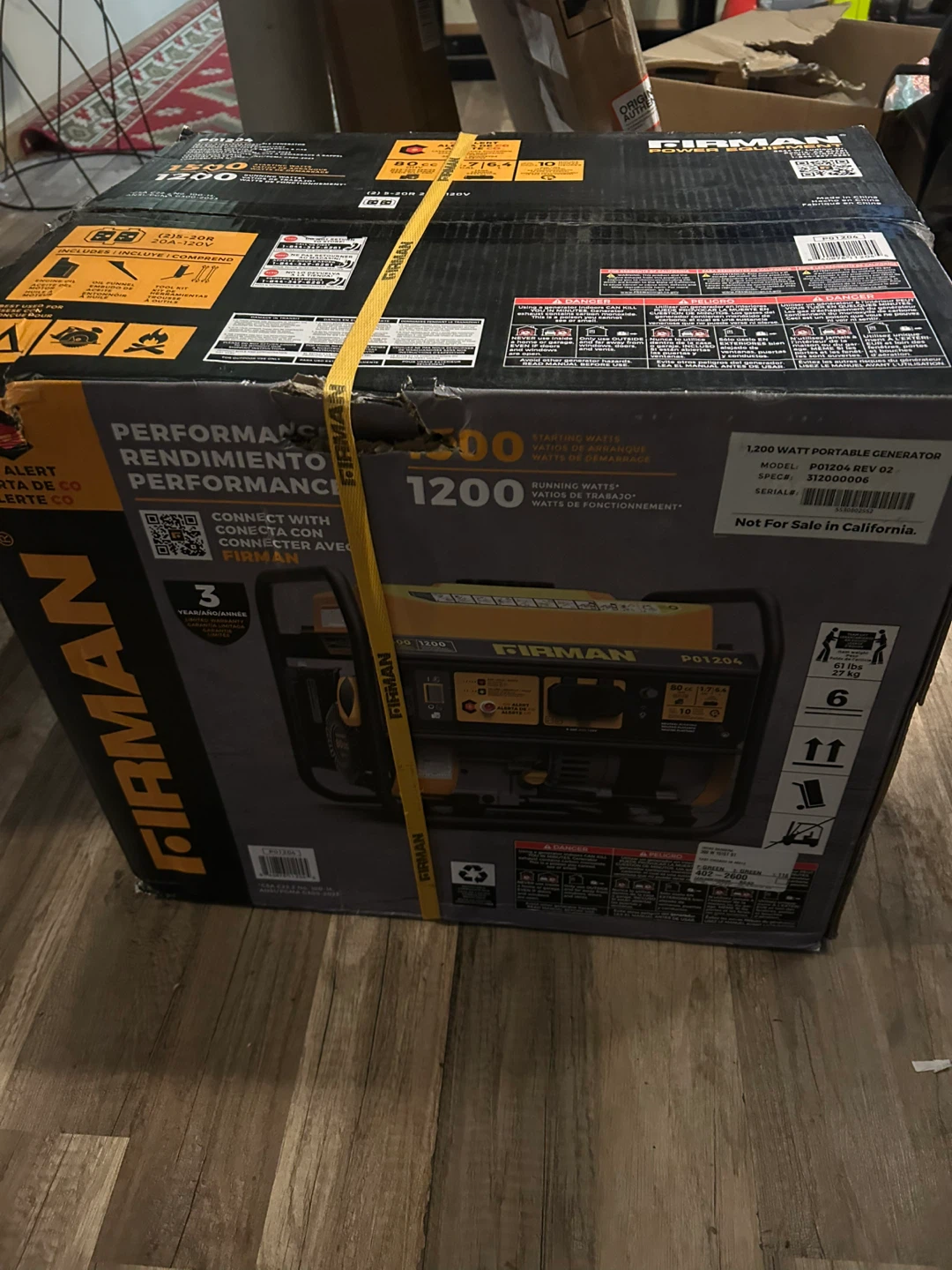 FIRMAN 1200 Watt Portable Generator