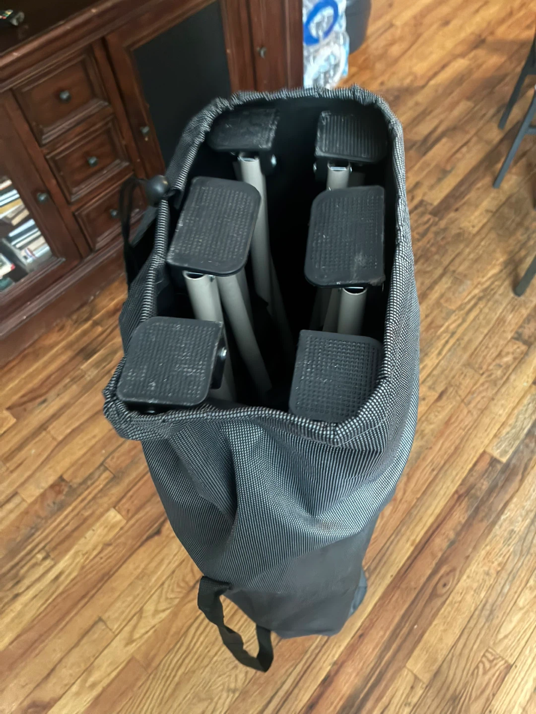 Gray Padded Folding Cot with Carry Bag - photo 3