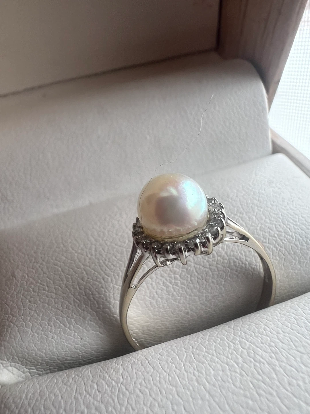 14 k Pearl and Diamond Ring - photo 5