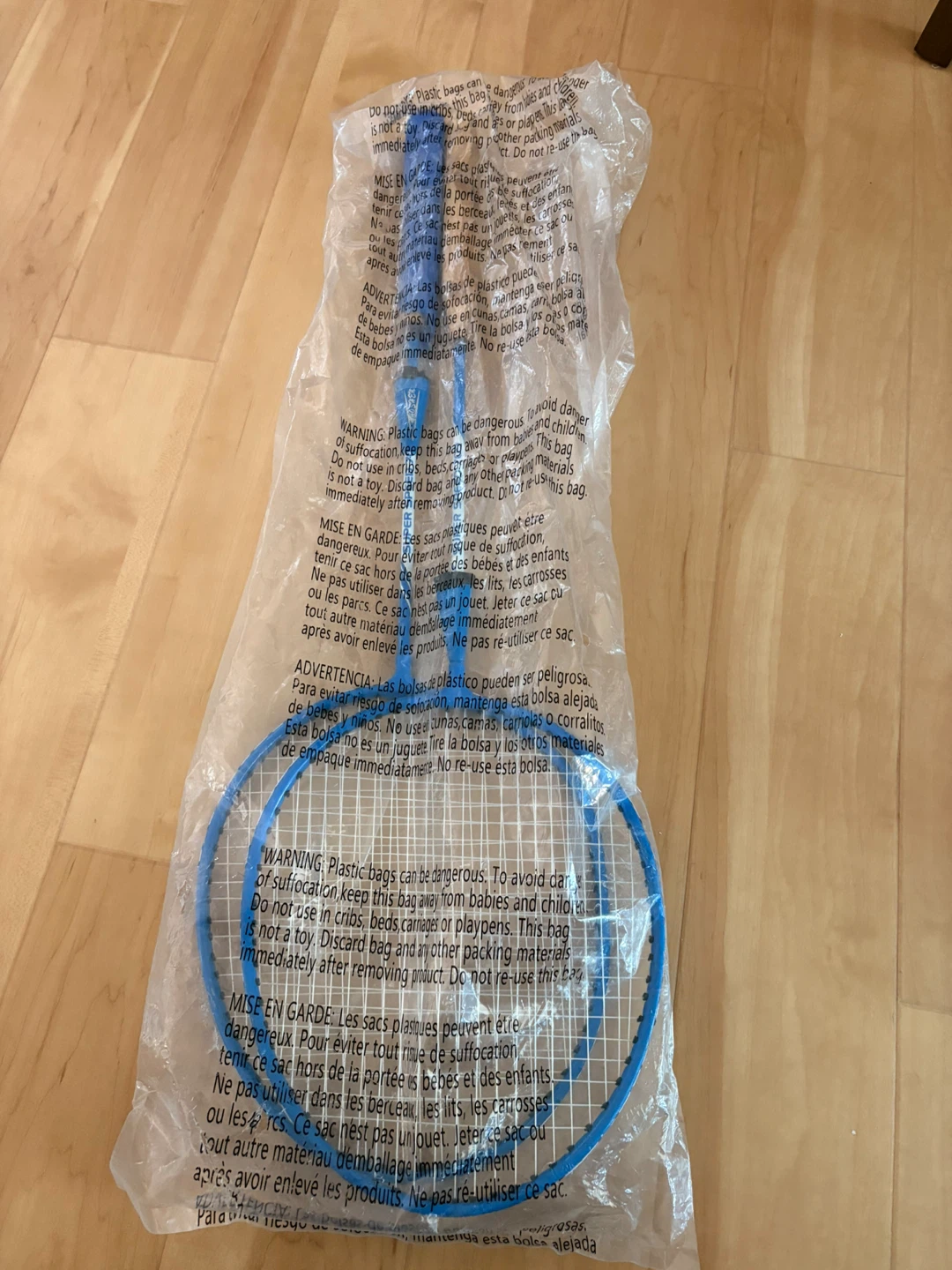Set of 2 Blue "Super Speed 709" Badminton Rackets