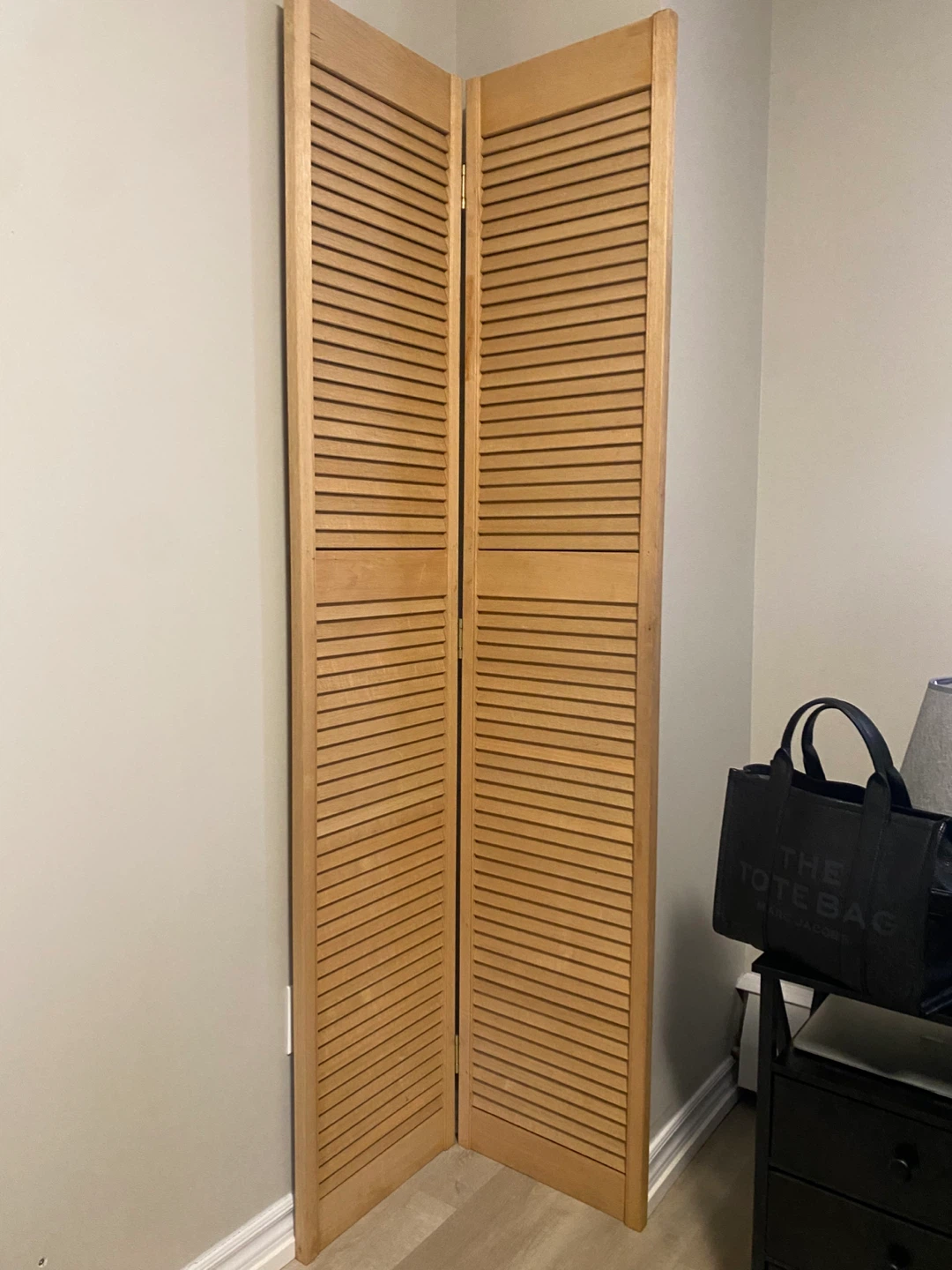 2-Panel Wood Room Divider Screen