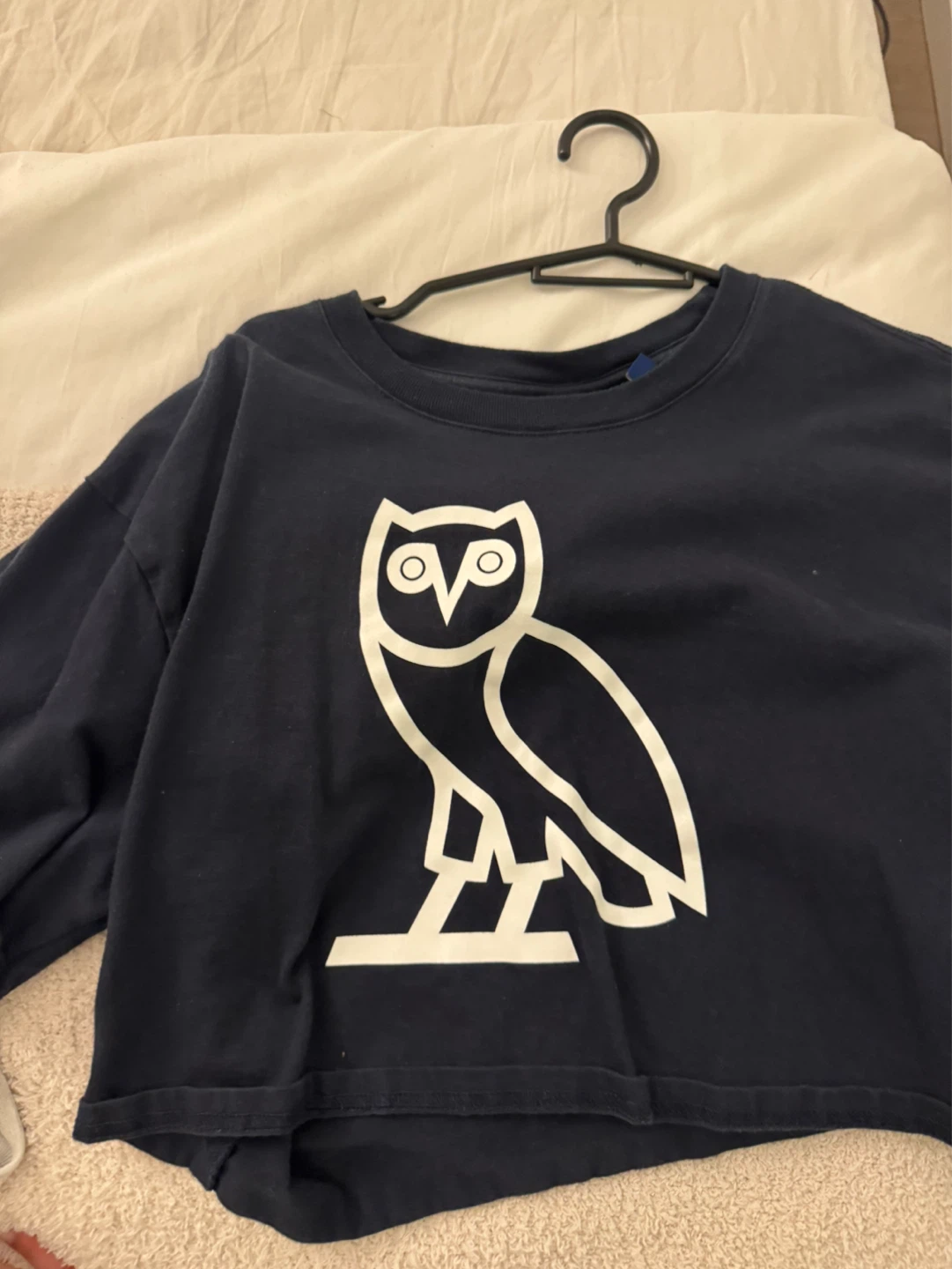 OVO oversized cropped tee