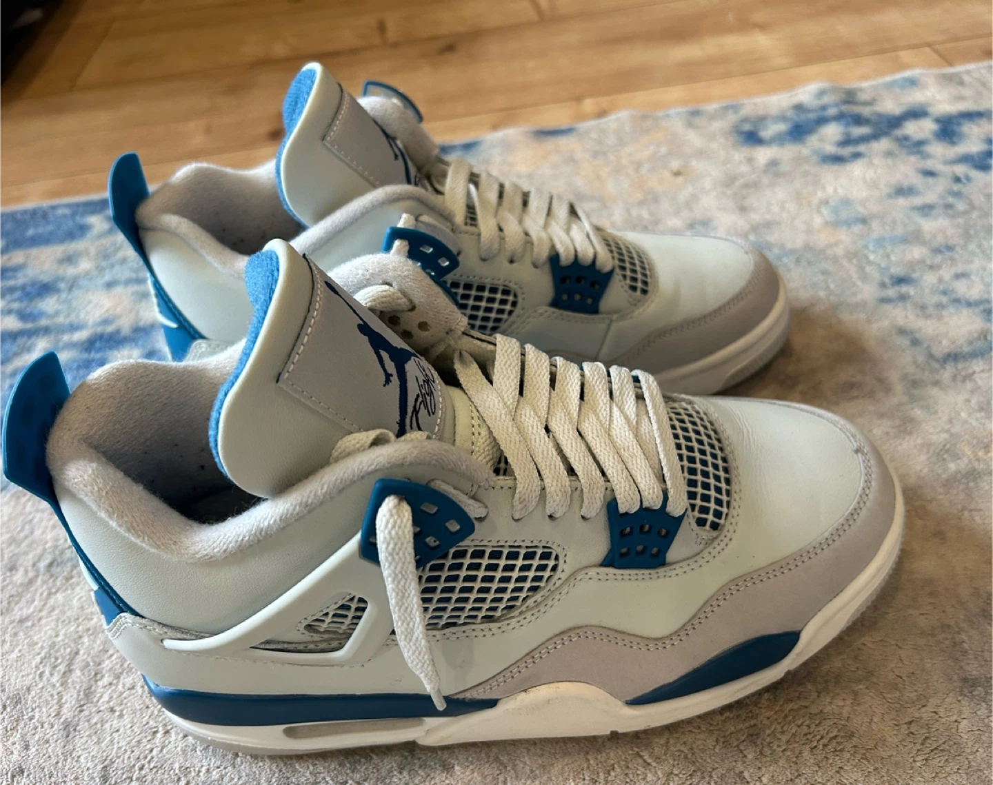 Air Jordan 4 Retro "White & Racer Blue" - photo 3