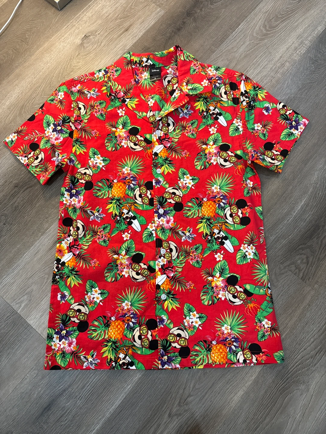 Disney Mickey Mouse Hawaiian Shirt Size S