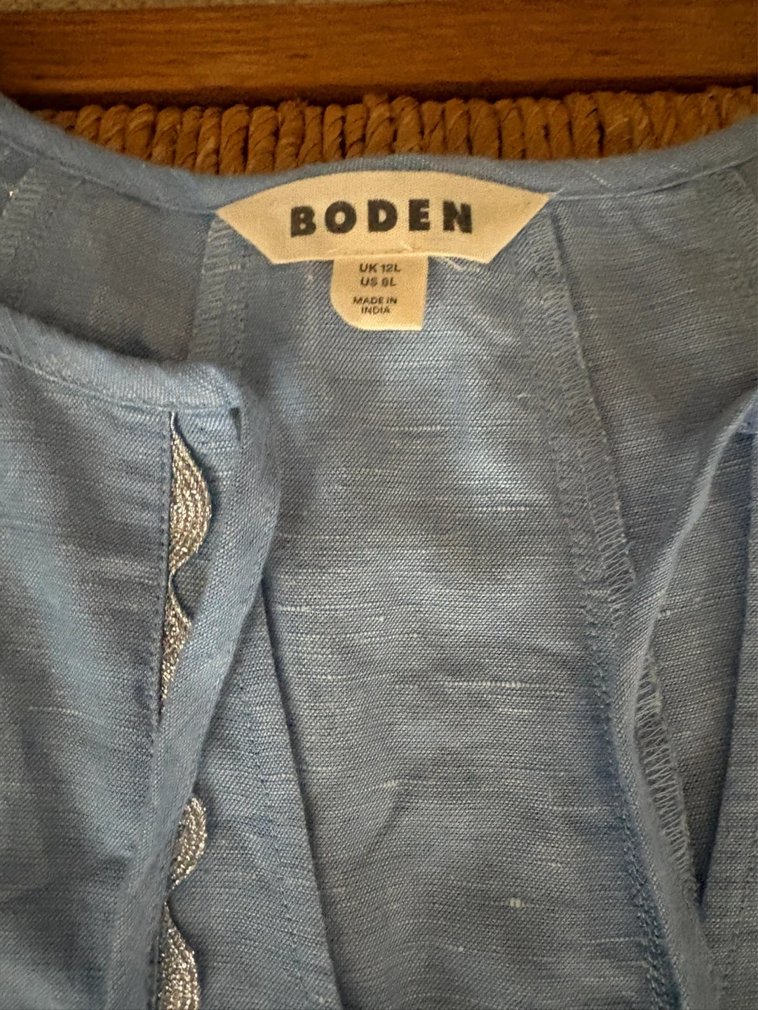 Boden Blue Embroidered Dress - photo 4