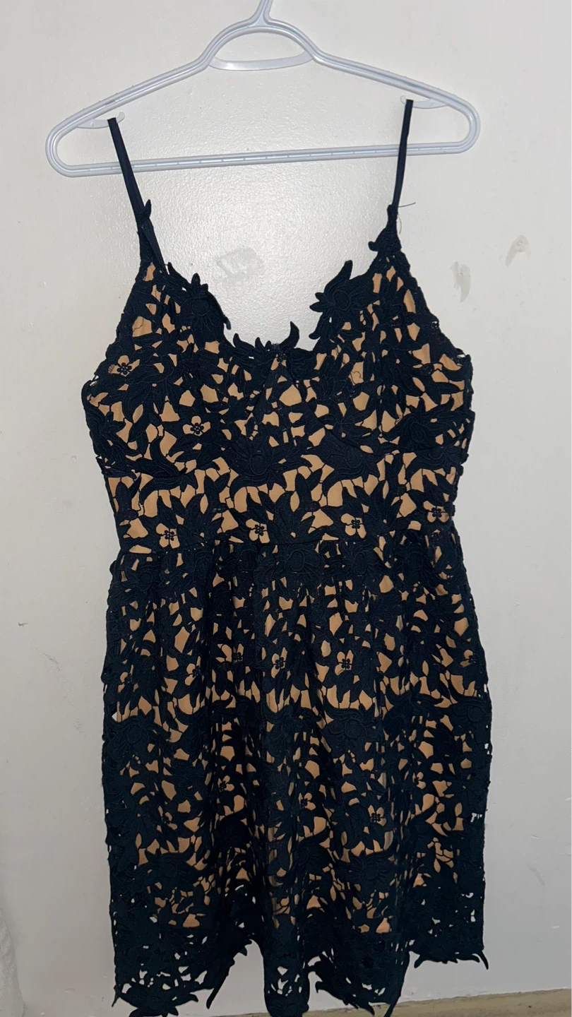 Vero Moda Black Lace Dress Size 42