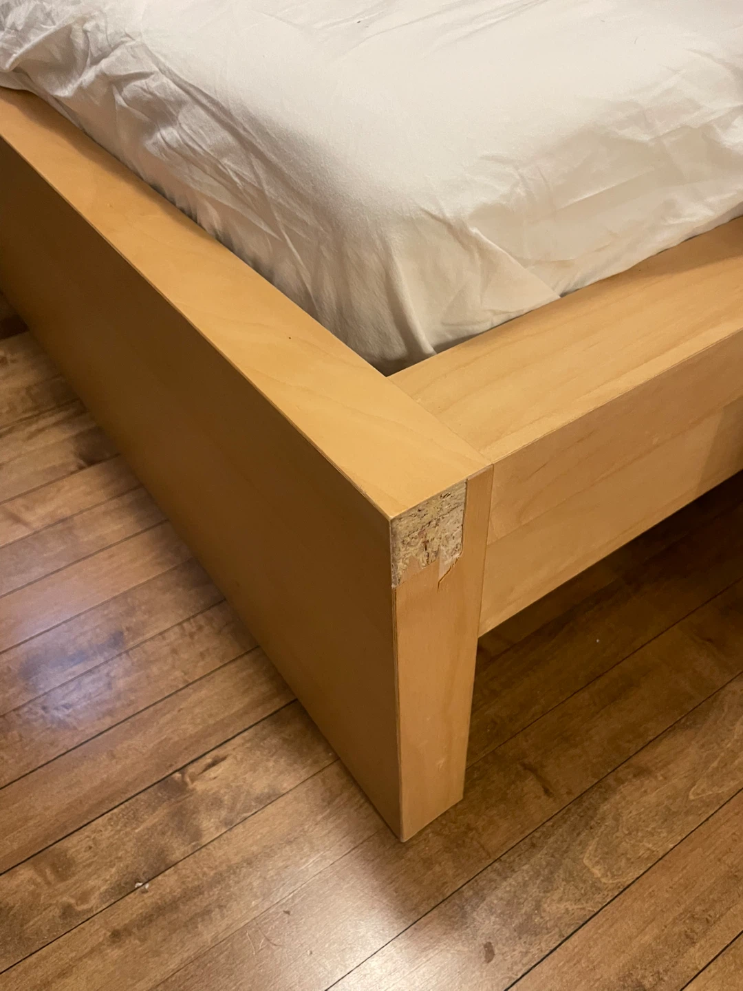 IKEA Oak Veneer Queen Bed Frame - photo 3