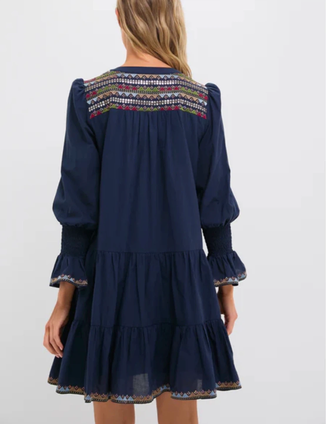 Pomander Place Embroidered Tiered Dress - Large - photo 2
