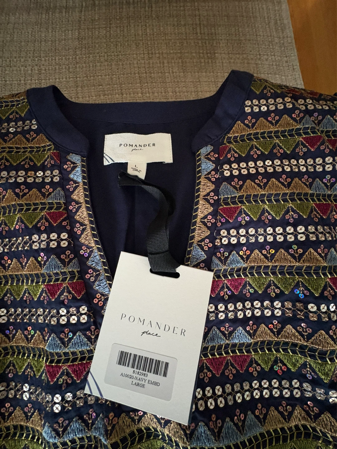 Pomander Place Embroidered Tiered Dress - Large - photo 3