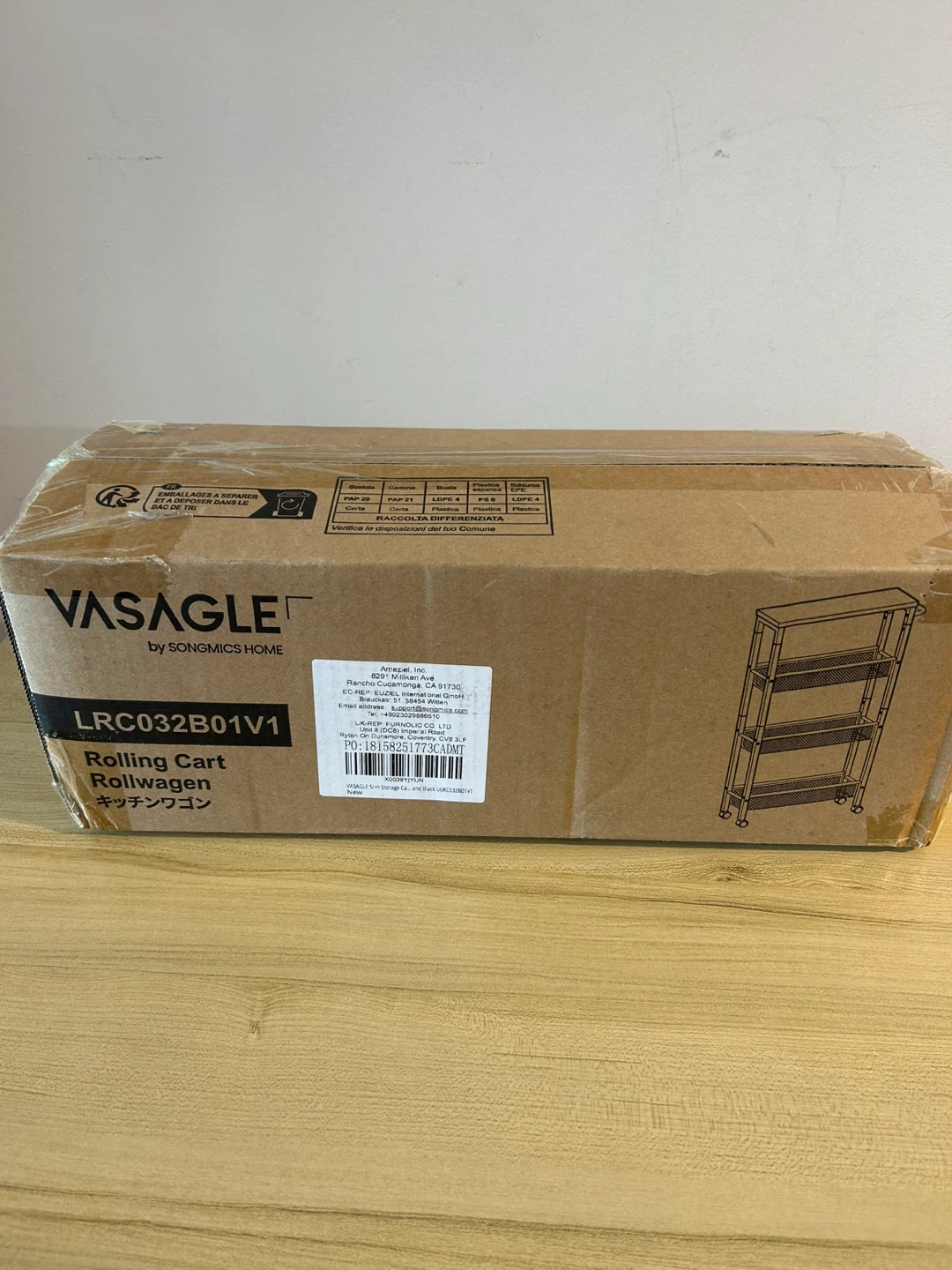 VASAGLE Rolling Cart - photo 2