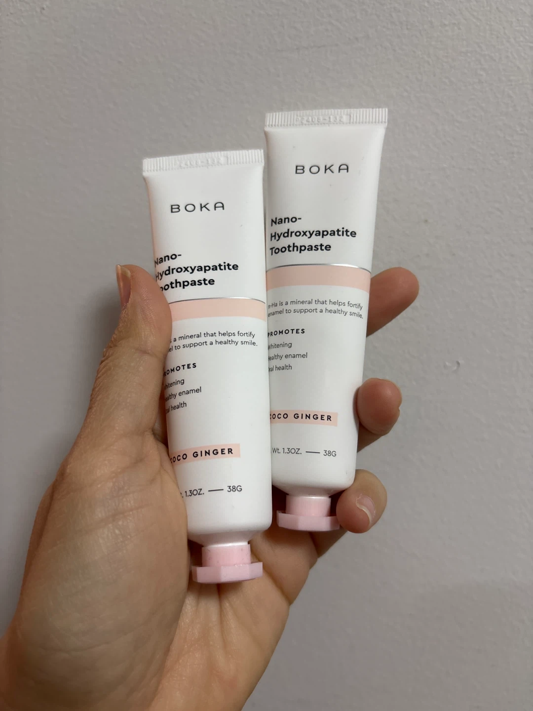 Boka Nano-Hydroxyapatite Toothpaste,   (2 x 1.3oz/38g tubes)
