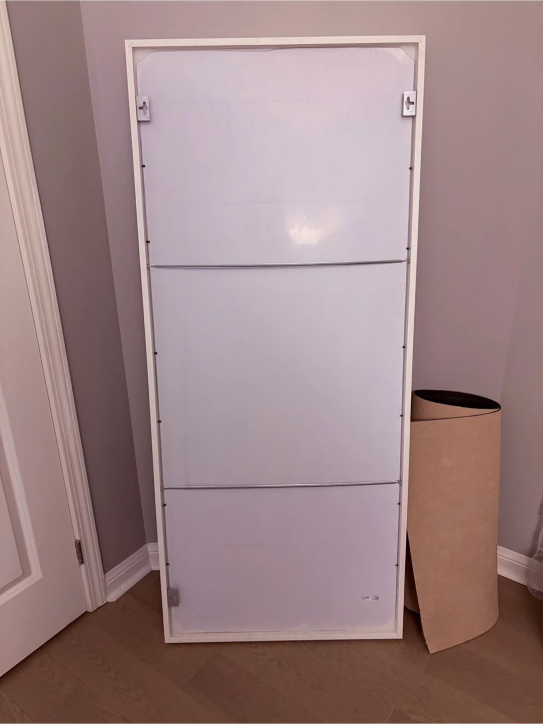 White Framed Full Length Mirror - photo 2
