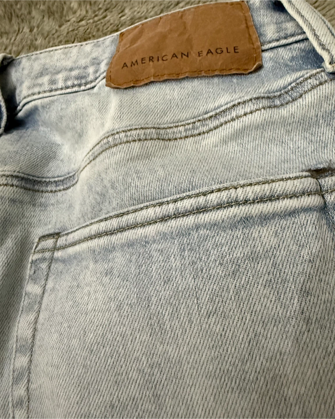 American Eagle Light Wash Distressed Denim Jeans - photo 5