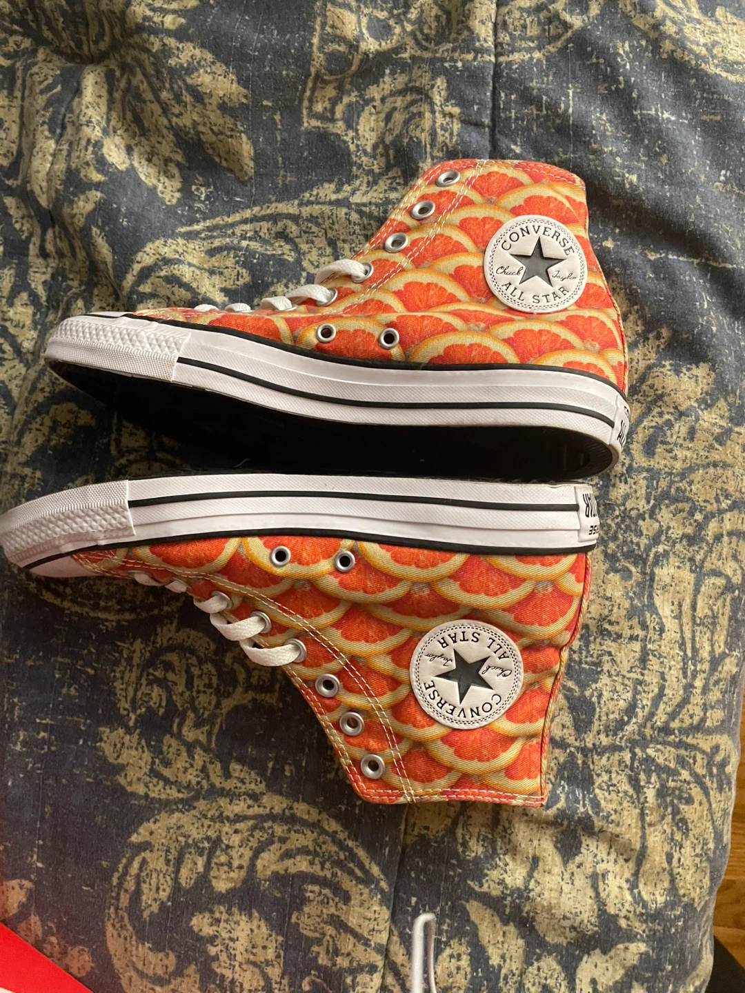 Converse All Star High Top Citrus Print Sneakers