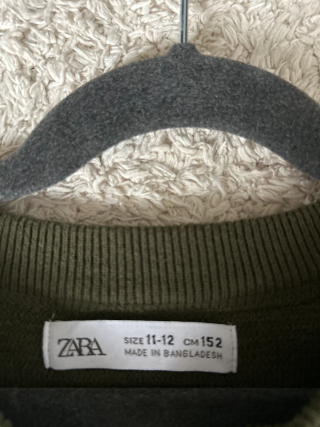 Zara Kids Knit Sweater - Size 11-12 - Olive Green - photo 3