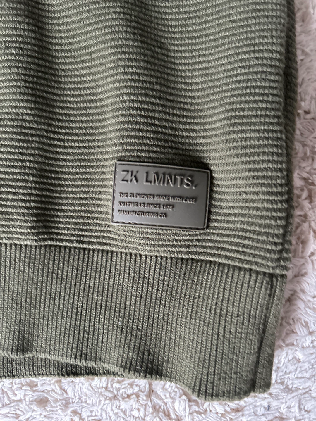 Zara Kids Knit Sweater - Size 11-12 - Olive Green - photo 2