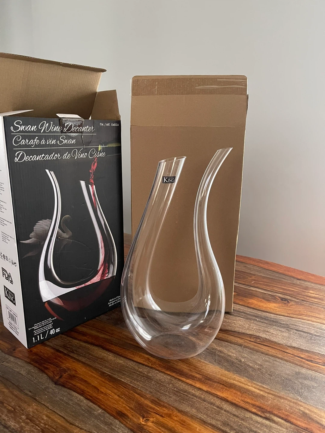 🥕NEW King Swan Wine Decanter 1.1L / 40 oz - photo 3