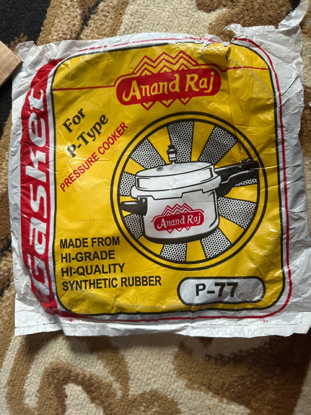 Anand Raj P-77 Pressure Cooker Rubber Gasket - photo 3