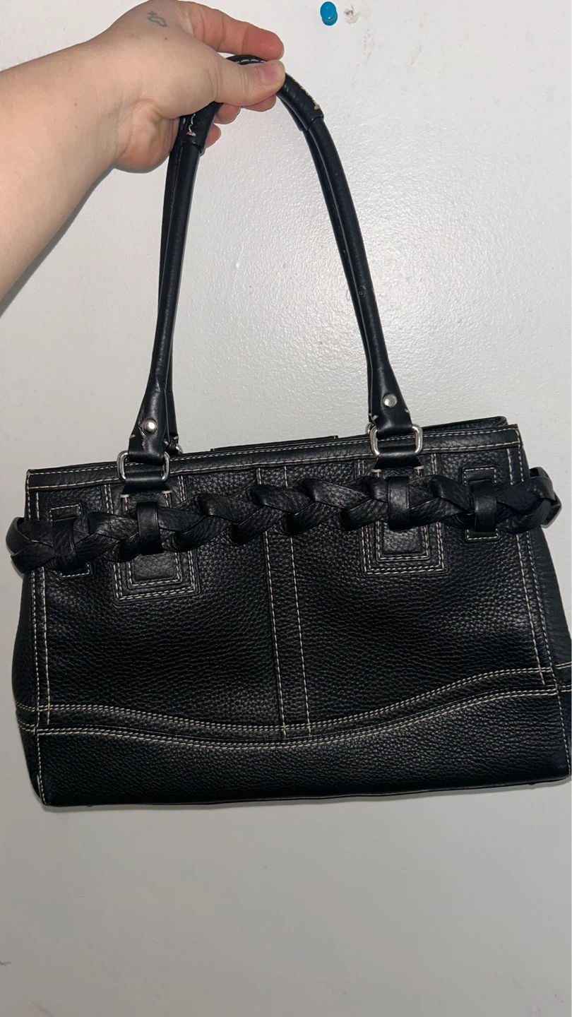 Coach Black Leather Tote Bag - photo 3