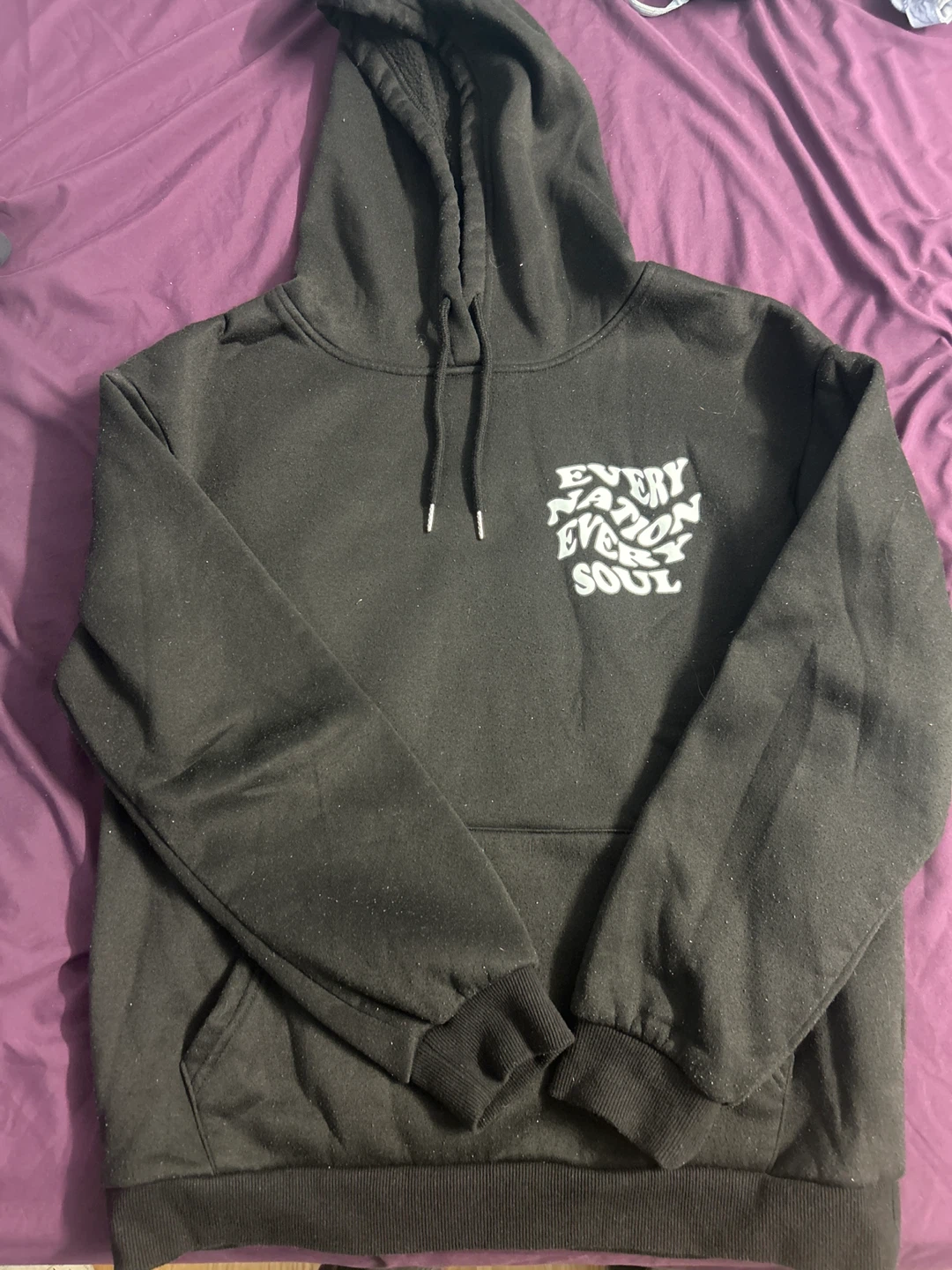 Black Hoodie with "Every Nation Every Soul" Graphic