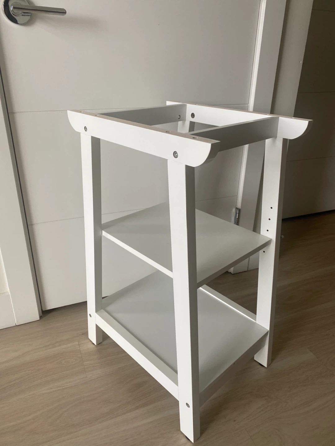 White 3-Tier Shelf Unit - photo 3