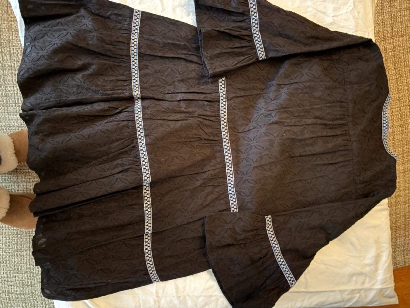 Tommy Bahama Black Embroidered Cotton Dress L/G - photo 5