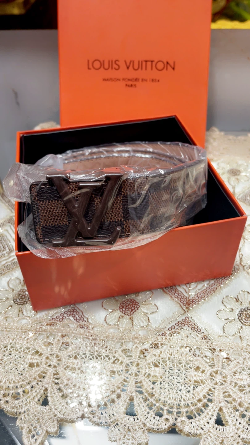 Louis Vuitton Damier Ebene Belt with LV Buckle - photo 2
