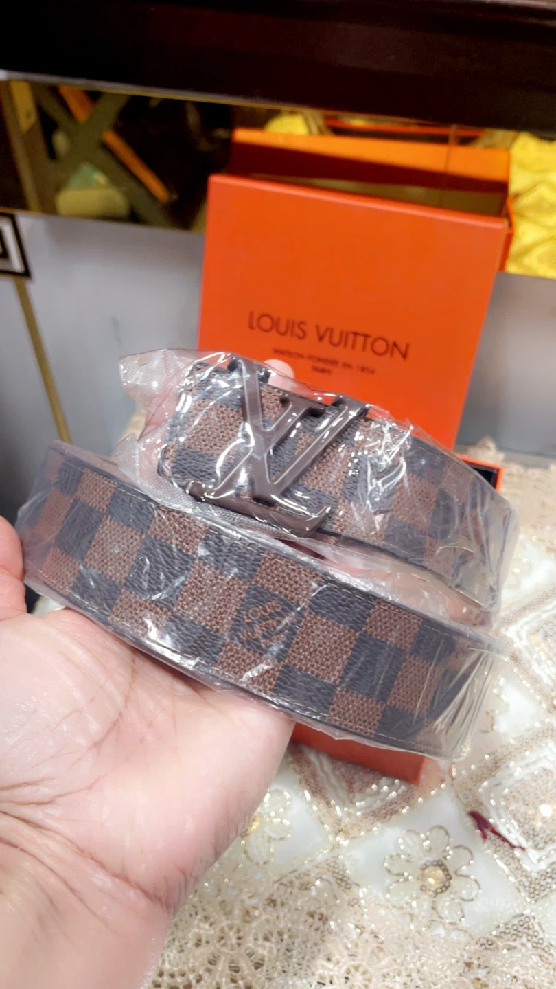 Louis Vuitton Damier Ebene Belt with LV Buckle - photo 4