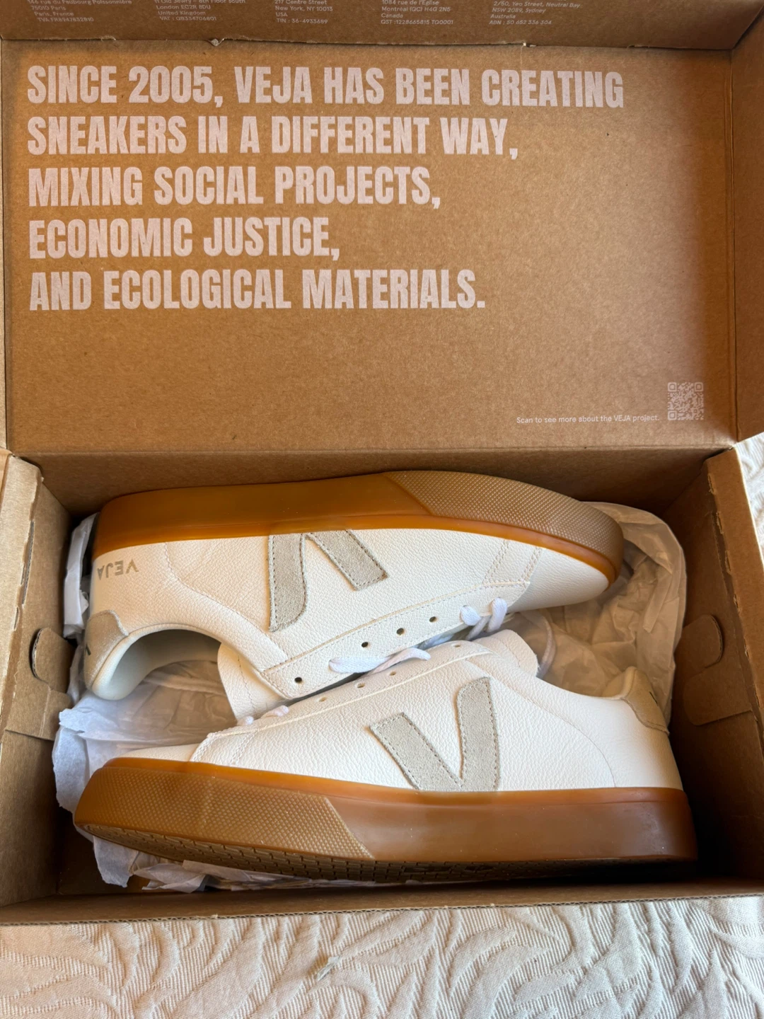 Veja White Sneakers Size US 10
