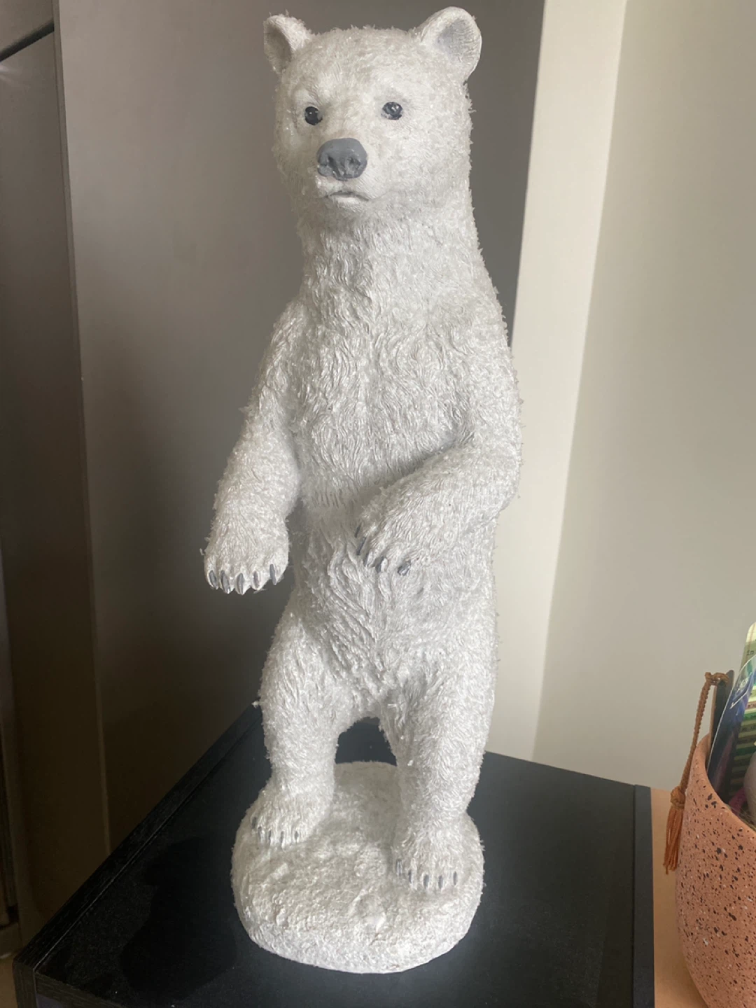 White Standing Bear Figurine