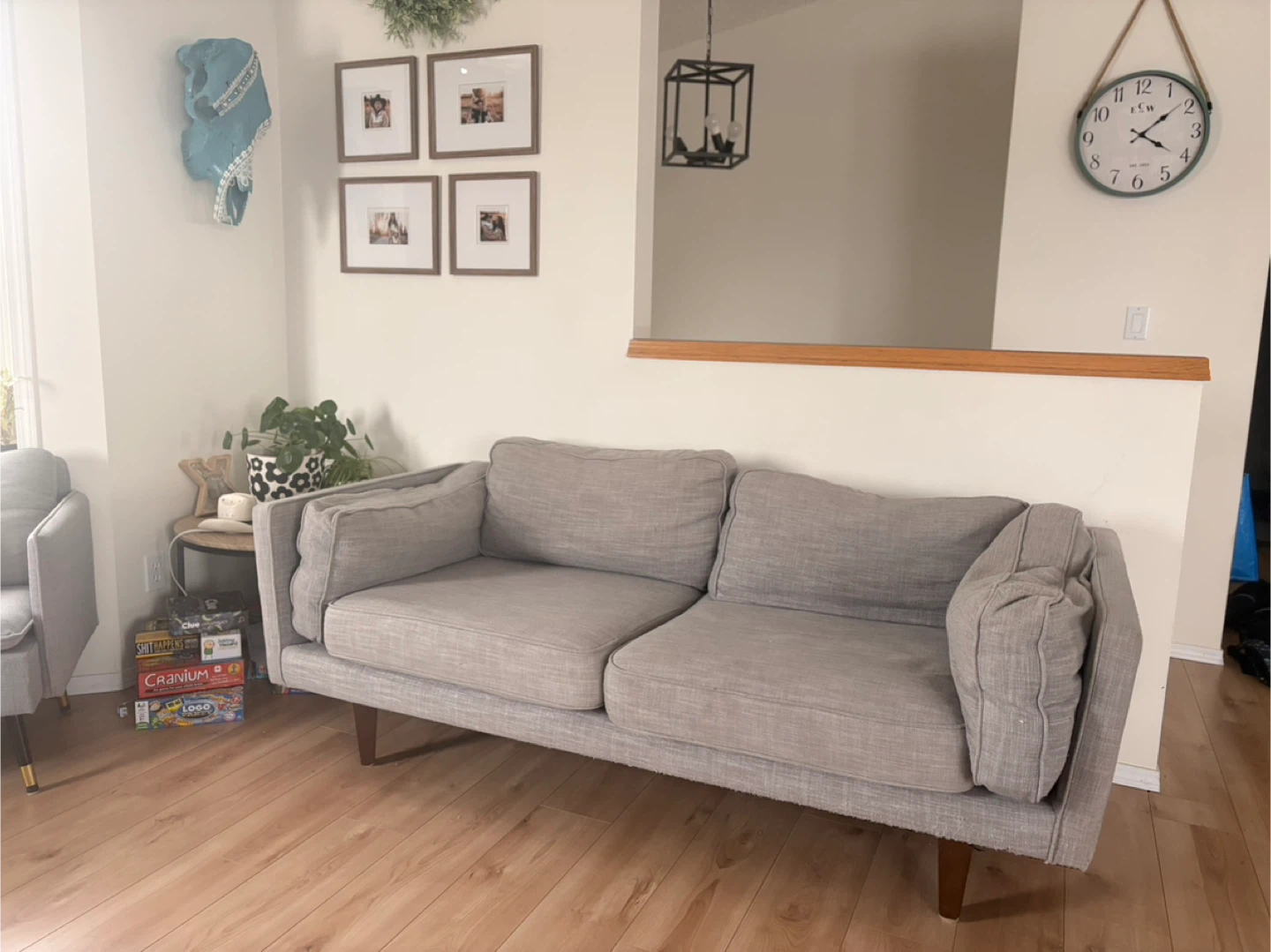 Grey Loveseat Sofa