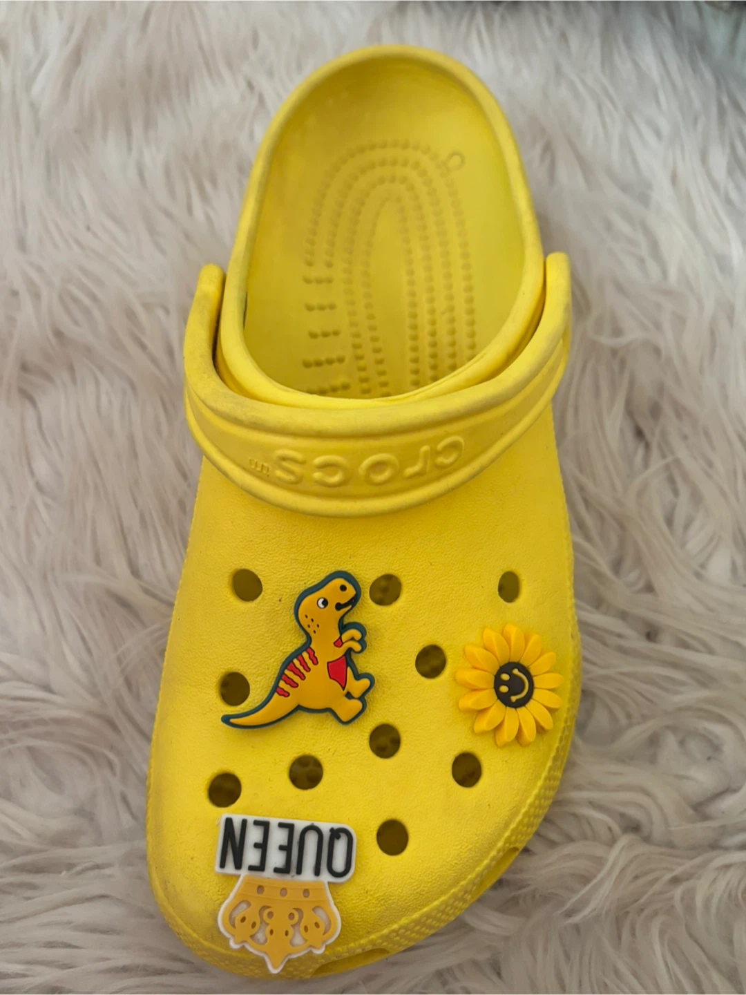 Yellow Crocs Clogs with Charms