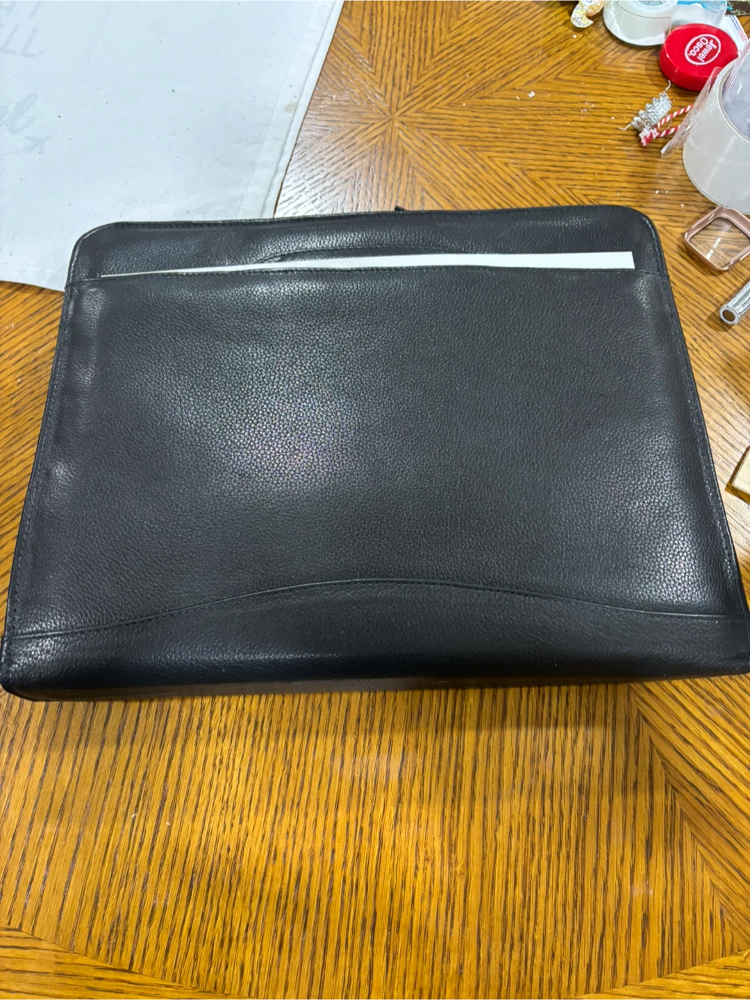 Winn International Corporation Black Leather Portfolio Organizer - photo 2