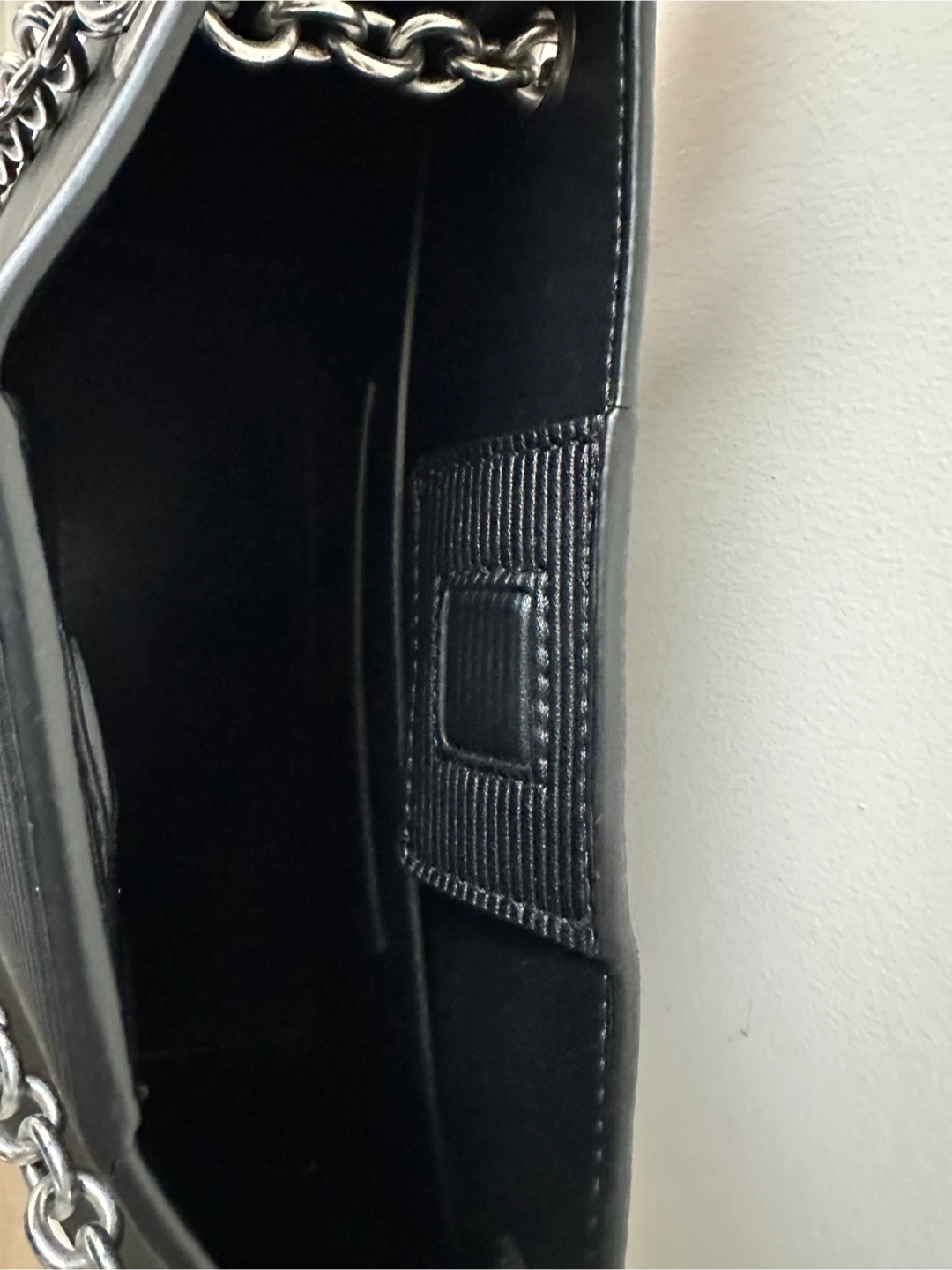 Calvin Klein Jeans Black Shoulder Bag with Chain Strap - photo 4