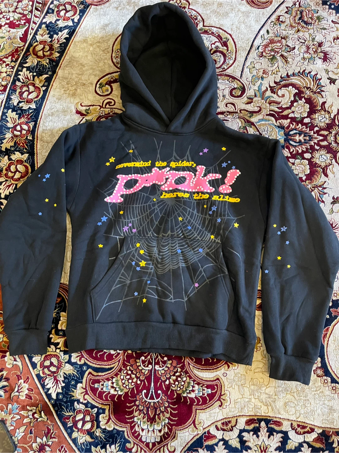 Black pink spider hoodie - photo 2