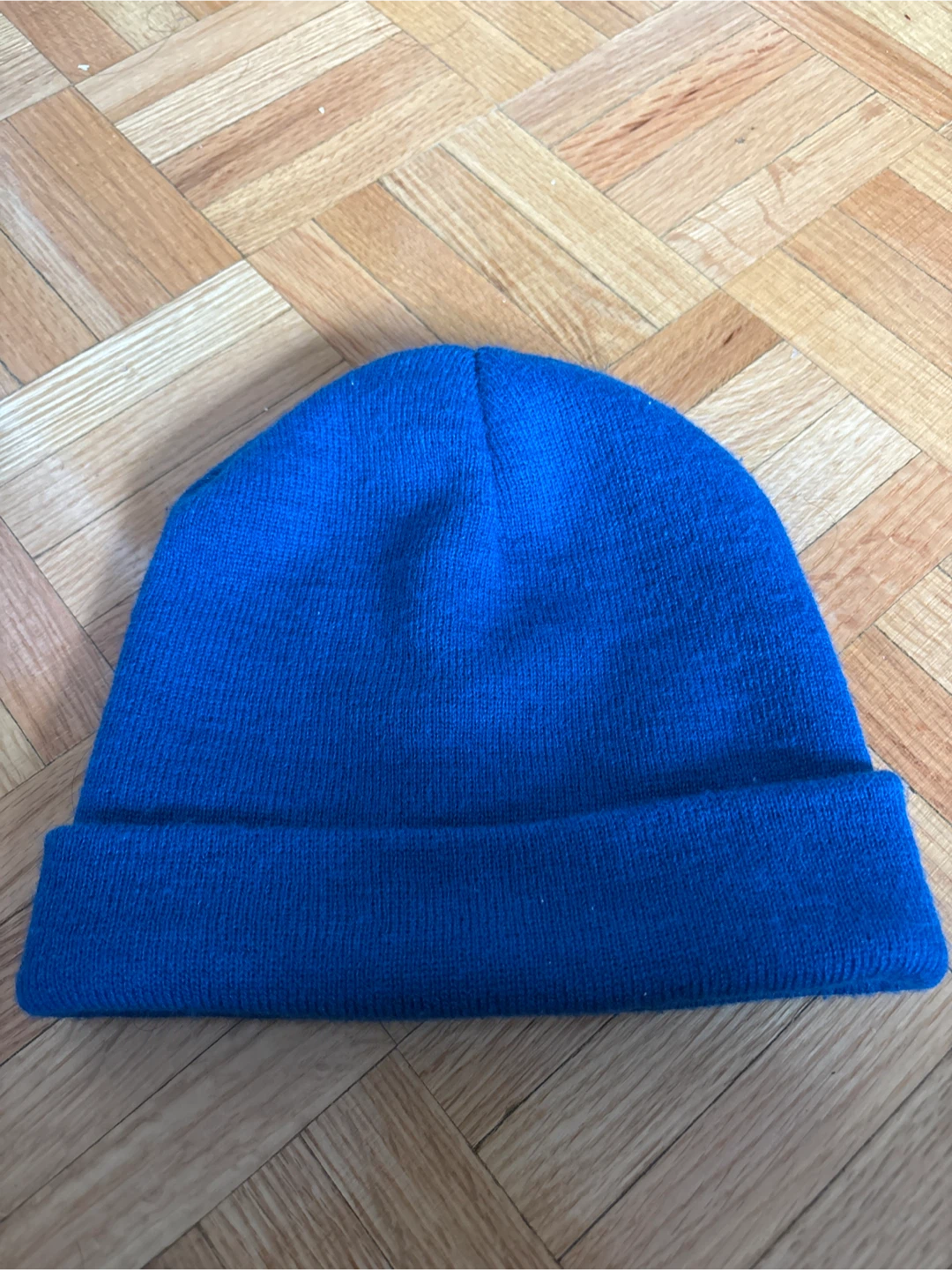 Royal Blue Knit Beanie Hat 🥕