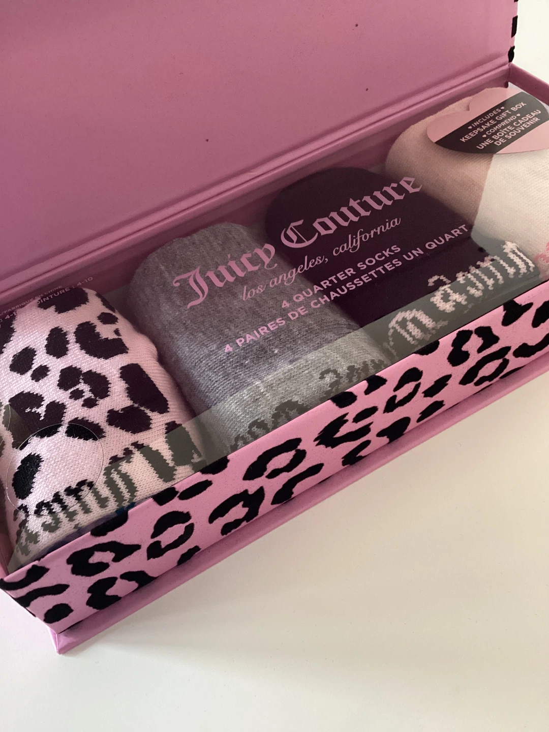 Juicy Couture 4 Quarter Socks Gift Box Set - photo 3