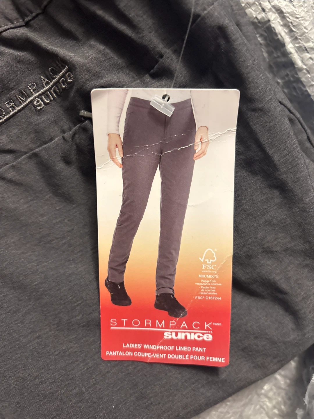 Stormpack Ladies' Windproof Lined Pant - Grey - photo 2