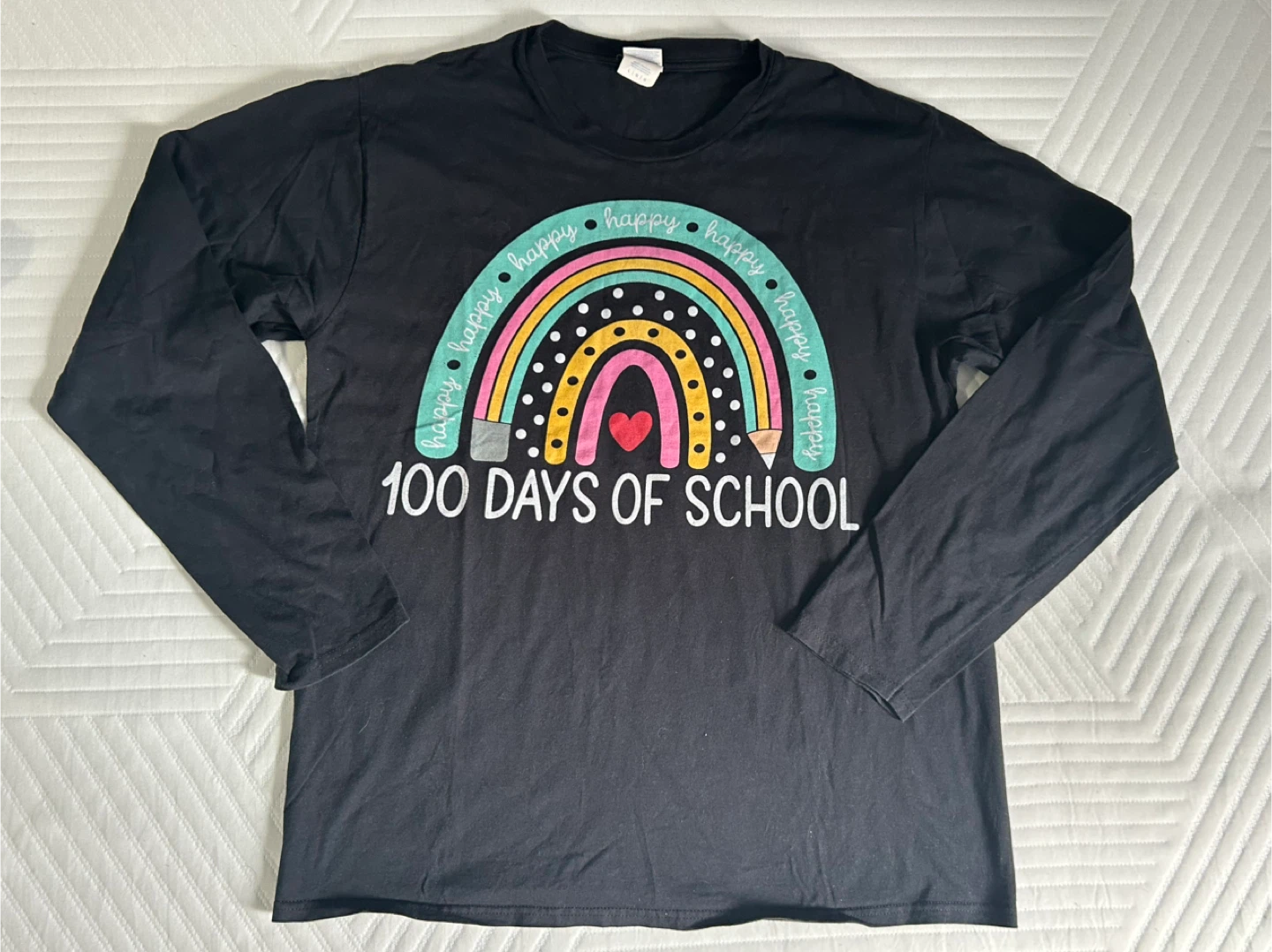 6 T-Shirt & 1 Long Sleeve  100 Days of School - photo 4