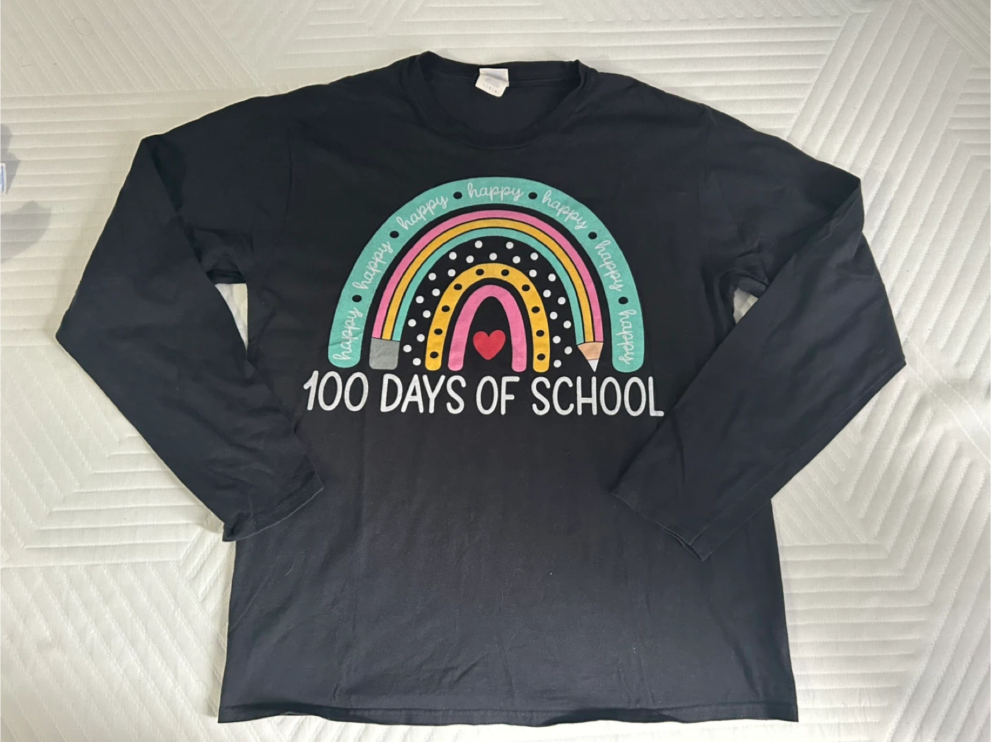 6 T-Shirt & 1 Long Sleeve  100 Days of School - photo 2